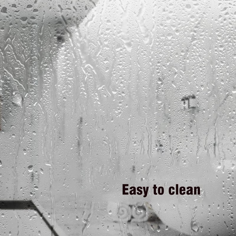TIKABC Shower Curtain Liner, Clear Plastic Waterproof Bathroom 4G Shower Curtains, 72x72 inch Shower Liner with 3 Magnetic Weights (Clear) - Image 3